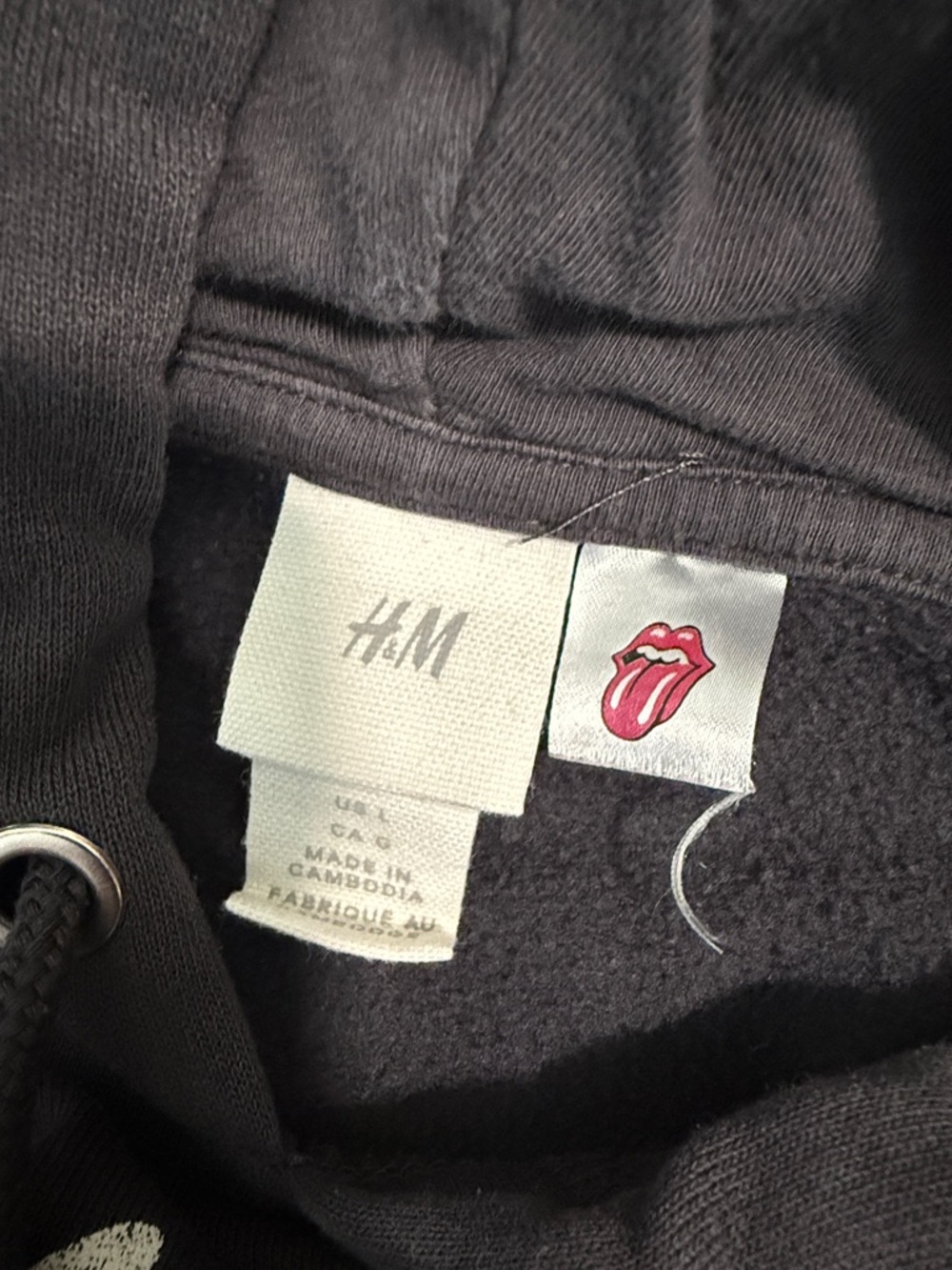 Rolling Stones Dark Grey Tongue Logo Sweatshirt - Picture 4 of 4